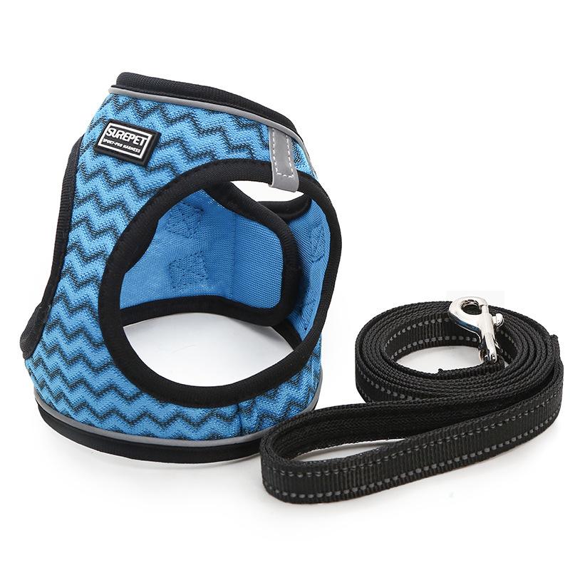 wholesale dog breast strap set pet hand holding rope chest back small and medium dogs puppy breathable pet rope Item Picture