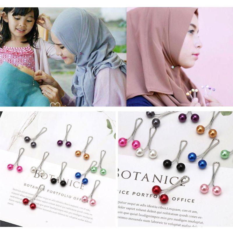 cross-border women's pearl brooch ornament fashion scarf buckle scarf neck clip women's pearl scarf clip small pin