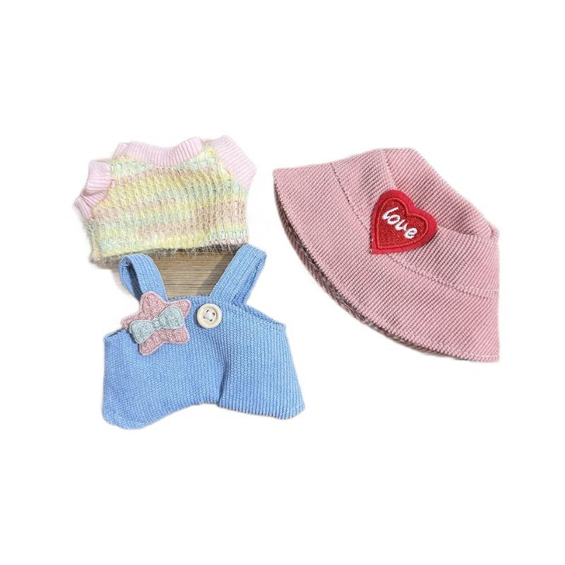 clothes only] second generation blind box labubu clothes vinyl face pendant automobiles curtain cloth sitting party series doll clothes cute Item Picture