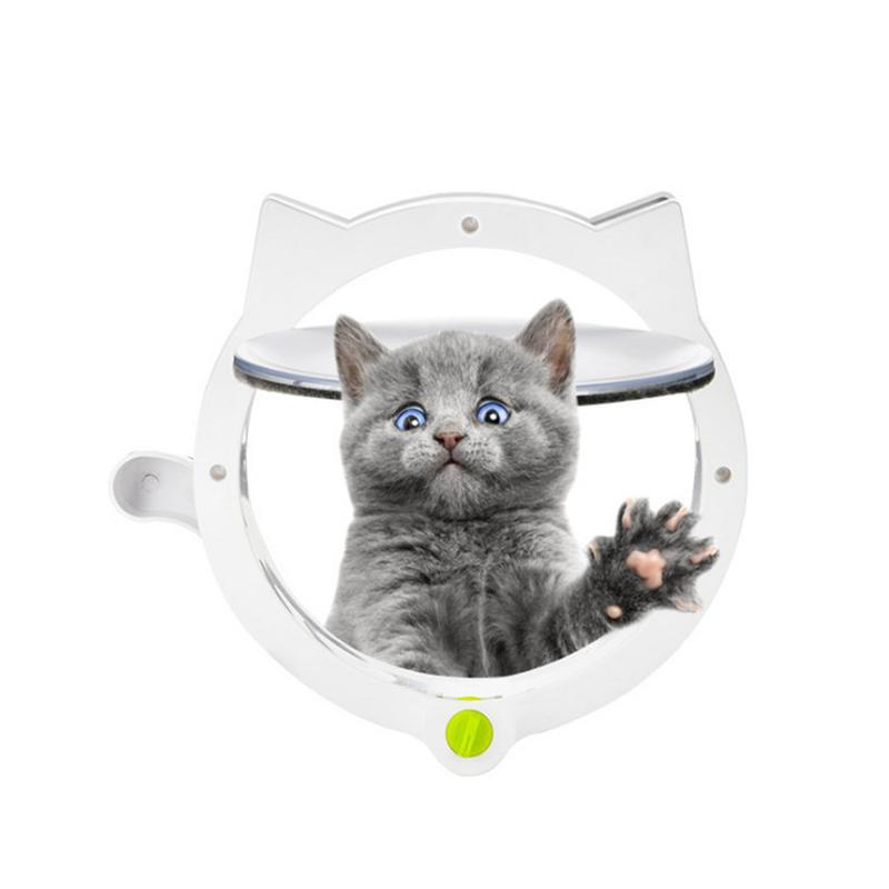 Transparent Cat Door Isolation Household Pet Supplies Cat Door Hole Dog Access Door Controllable Direction Pet Door Cat Kennel