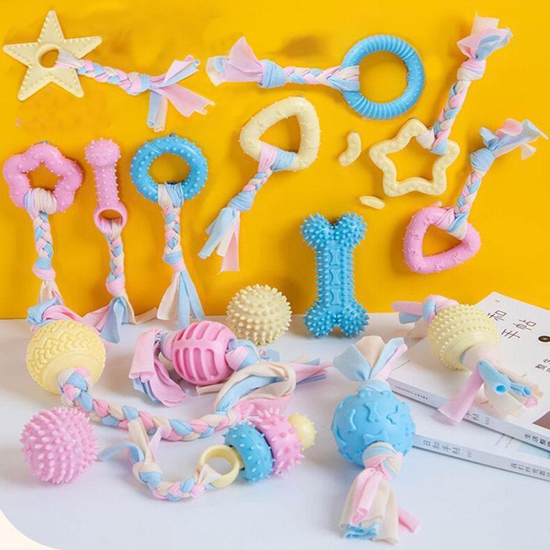 Amazon Cross-Border Pet Supplies Popur Poodle Dog Toys Bite Not Rotten Munchkin Soothing Chews Bite Mor Rod Dog Mor