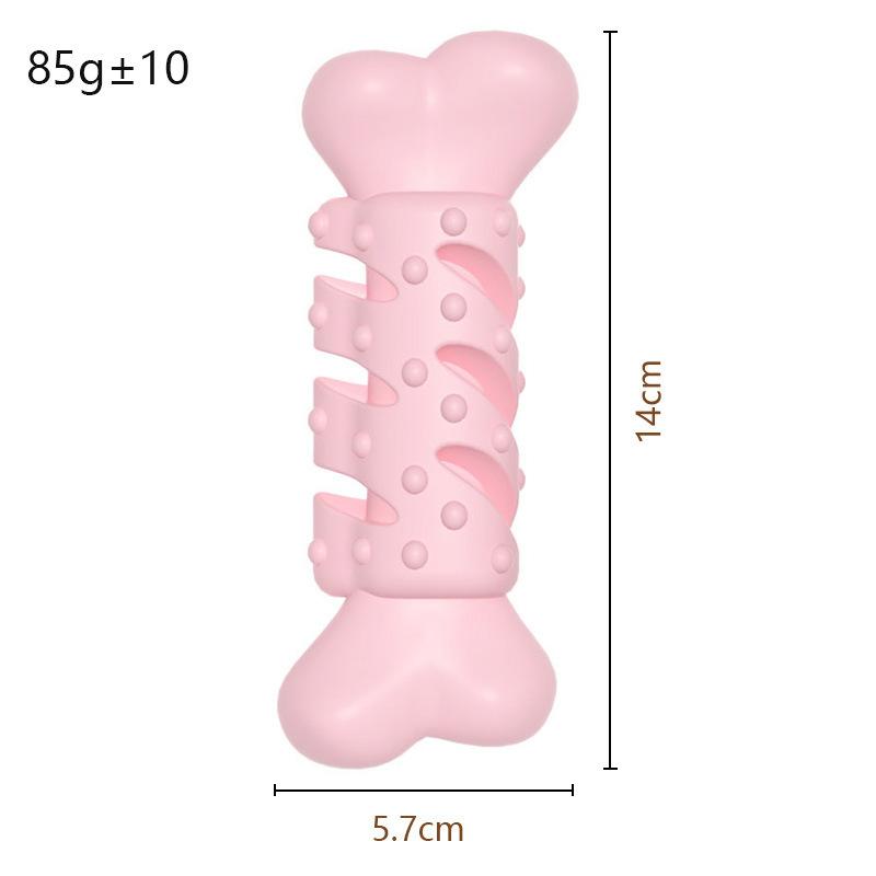 new pet toy chewing middle wing bone type tpr bite molar teeth cleaning dog toy suit Item Picture