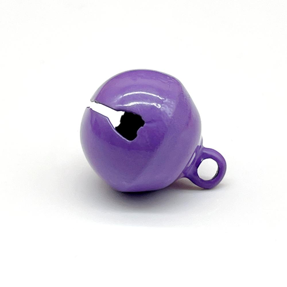 14mm candy color paint word bell christmas decorative keychain accessories diy metal color pet decorations Item Picture