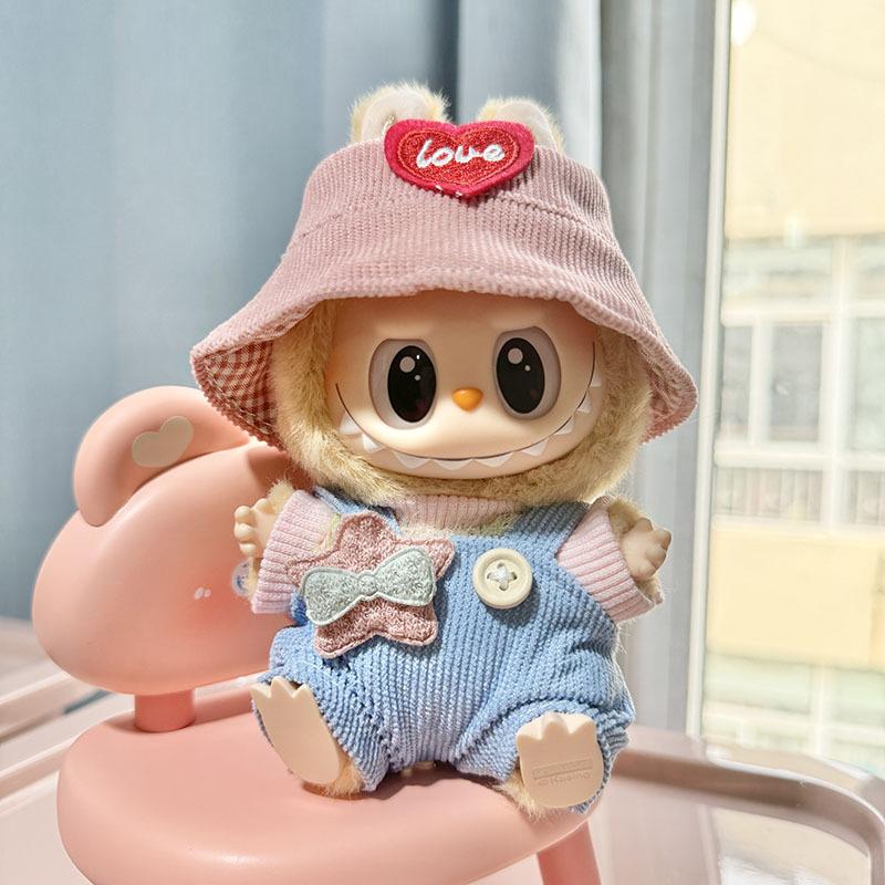 clothes only] second generation blind box labubu clothes vinyl face pendant automobiles curtain cloth sitting party series doll clothes cute Specification drawing