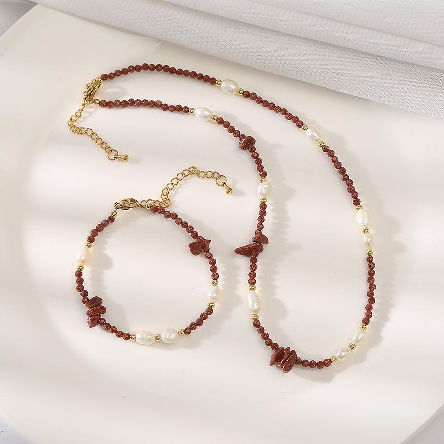 original pallisandro classico natural baroque pearl necklace light luxury ornament minority all-match elegance retro clavicle chain details Picture