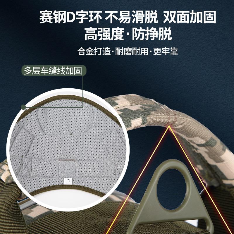 New Pet Large, Medium and Small Explosion-Proof Tactical Chest and Back Camouflage K9 Outdoor Anti-Break Factory Wholesale Vest Style Specification drawing