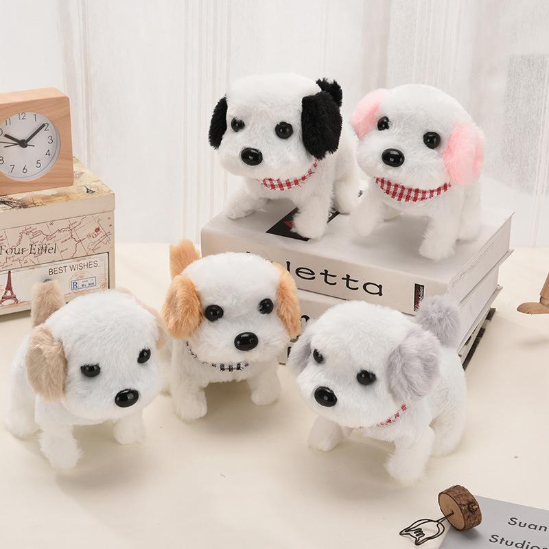 plush electric puppy simulation pet dog walking poodle children amazon cross-border call the toy dog details Picture