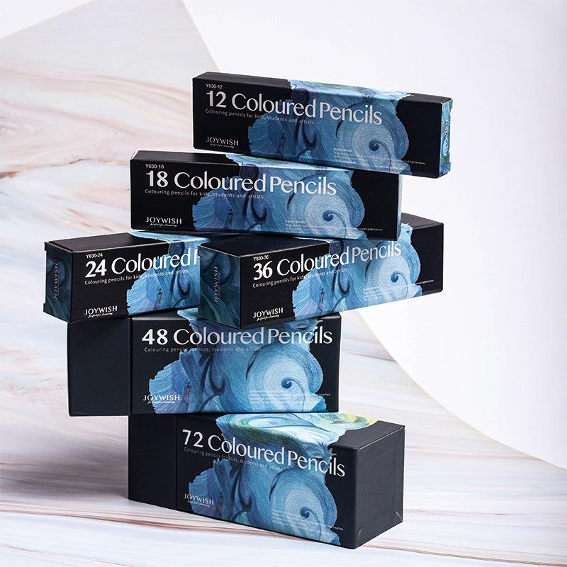 Cross-Border Hot Amazon Colored Pencil Set 72 Colors Oily Colored Pencil Painting Colored Pencil Marine Oil Painting Box
