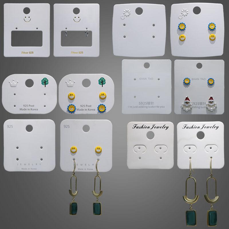 korean plain ear stud necklace card ornament tag ornament cardboard hair rope hair ring storage printing paper card wholesale full figure