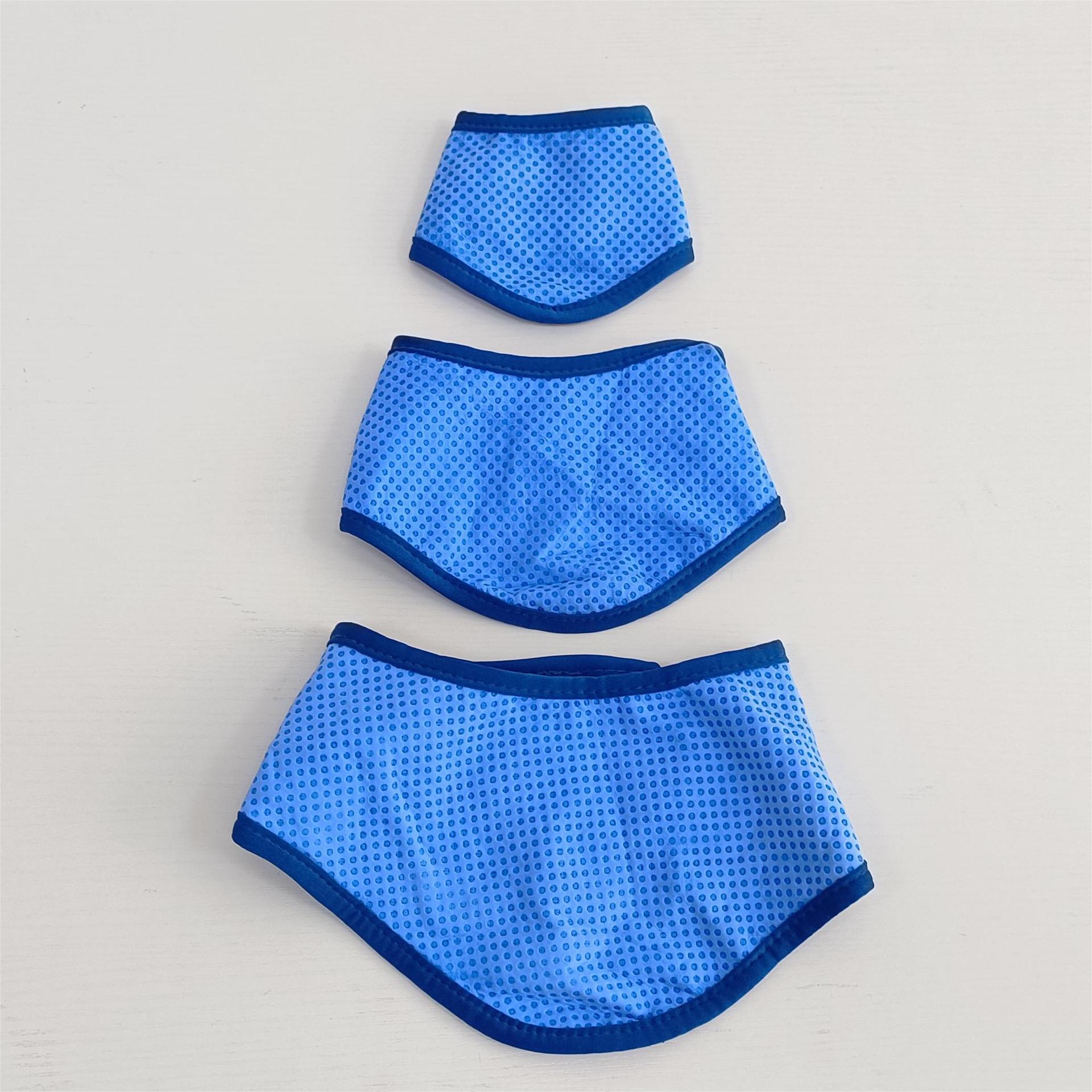 amazon cross-border pet cold scarf summer summer summer cooling dog scarf breathable colr cool scarf Specification drawing