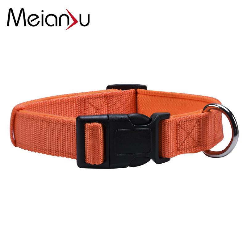 meianju dog traction dog collar small, medium and large dogs walking dog chest back neoprene plus nylon pet supplies full figure