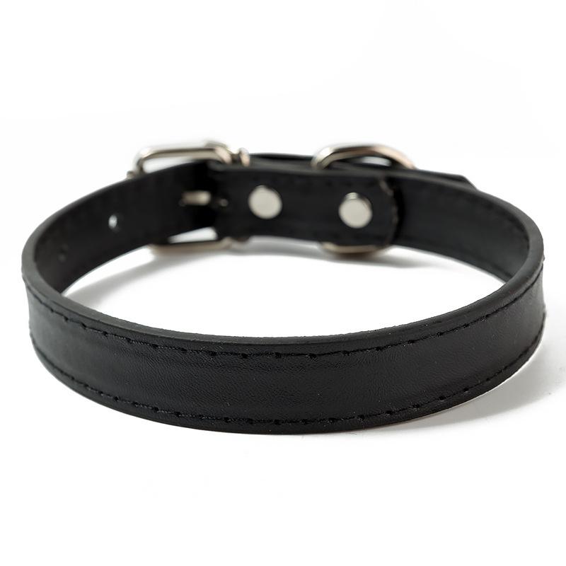 factory direct sales pu leather pet collar in stock multicolor large small size dog leash hand holding rope pet leash in stock wholesale details Picture
