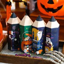 halloween gift candy bag children's candy bag biscuit nougat snack cartoon pencil candy box