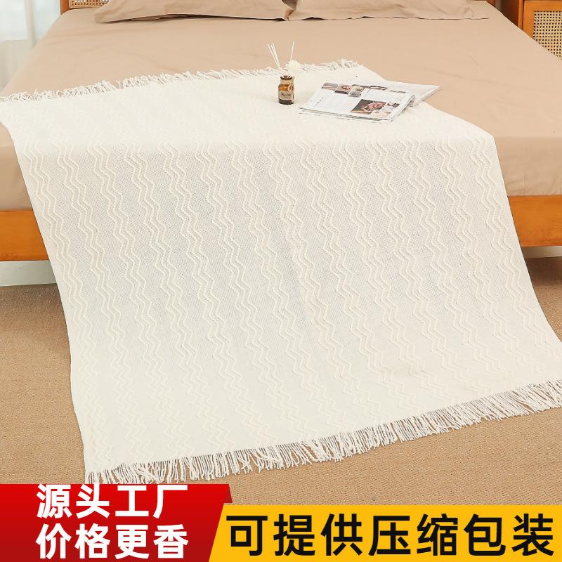cross-border knitted autumn and winter lazy blanket office sofas nap blanket outdoor shawl blanket small blanket
