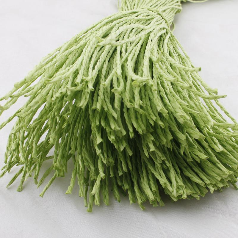 in stock wholesale 2-strand colorful raffia paper rope for hat knitting kraft twine packing box paper rope full figure