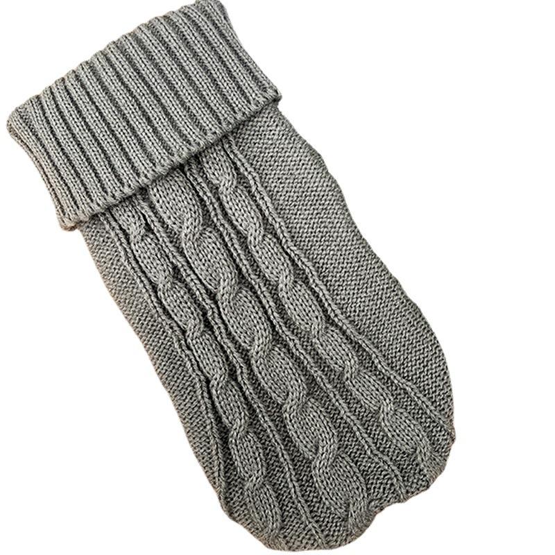 autumn and winter new thickened twisted twisted string solid color dog sweater chihuahua cup puppy teddy pet baby clothes Item Picture