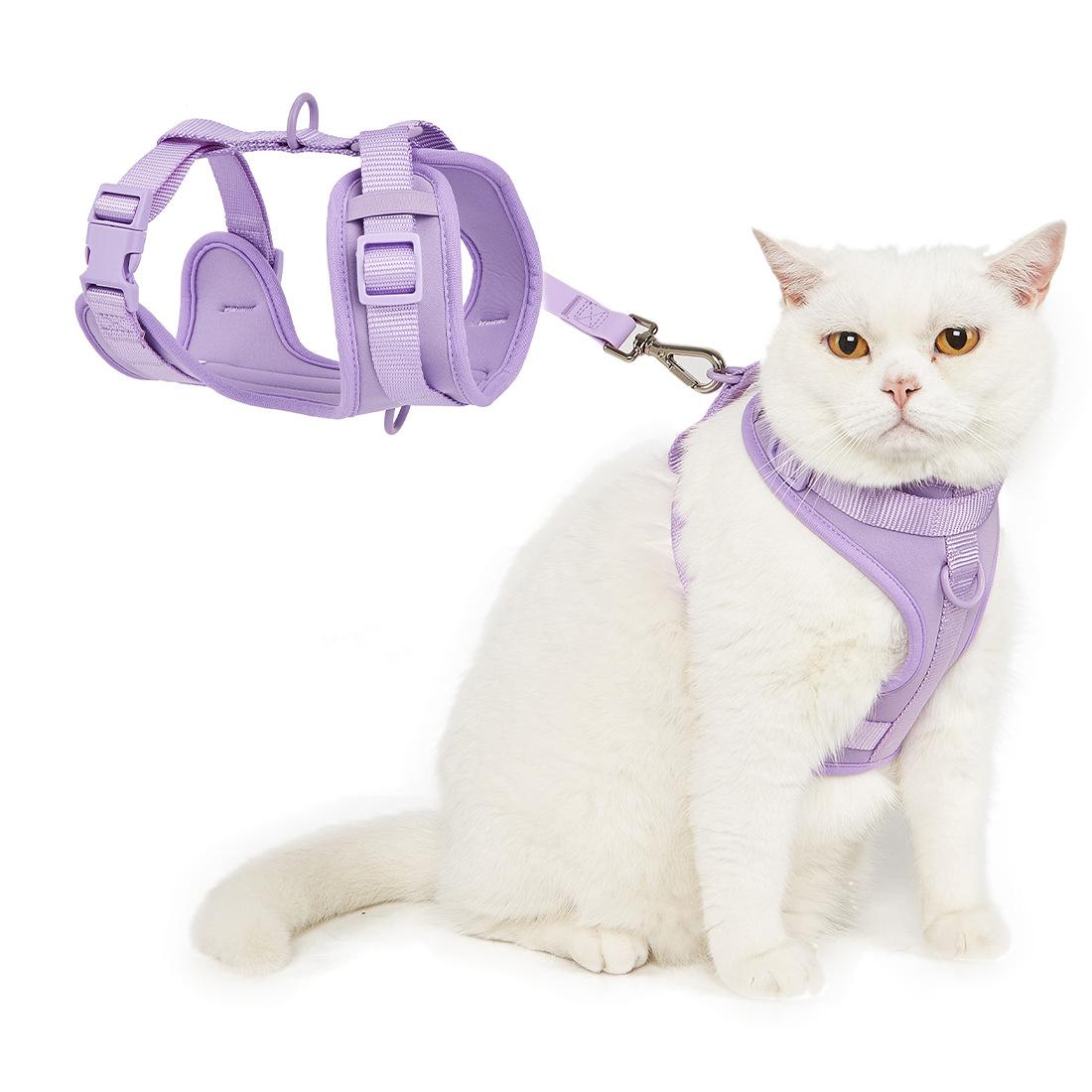 pet harness vest-style small and medium-sized dogs dog rope leash chest and back reflective dog chain anti breaking loose dog leash Specification drawing