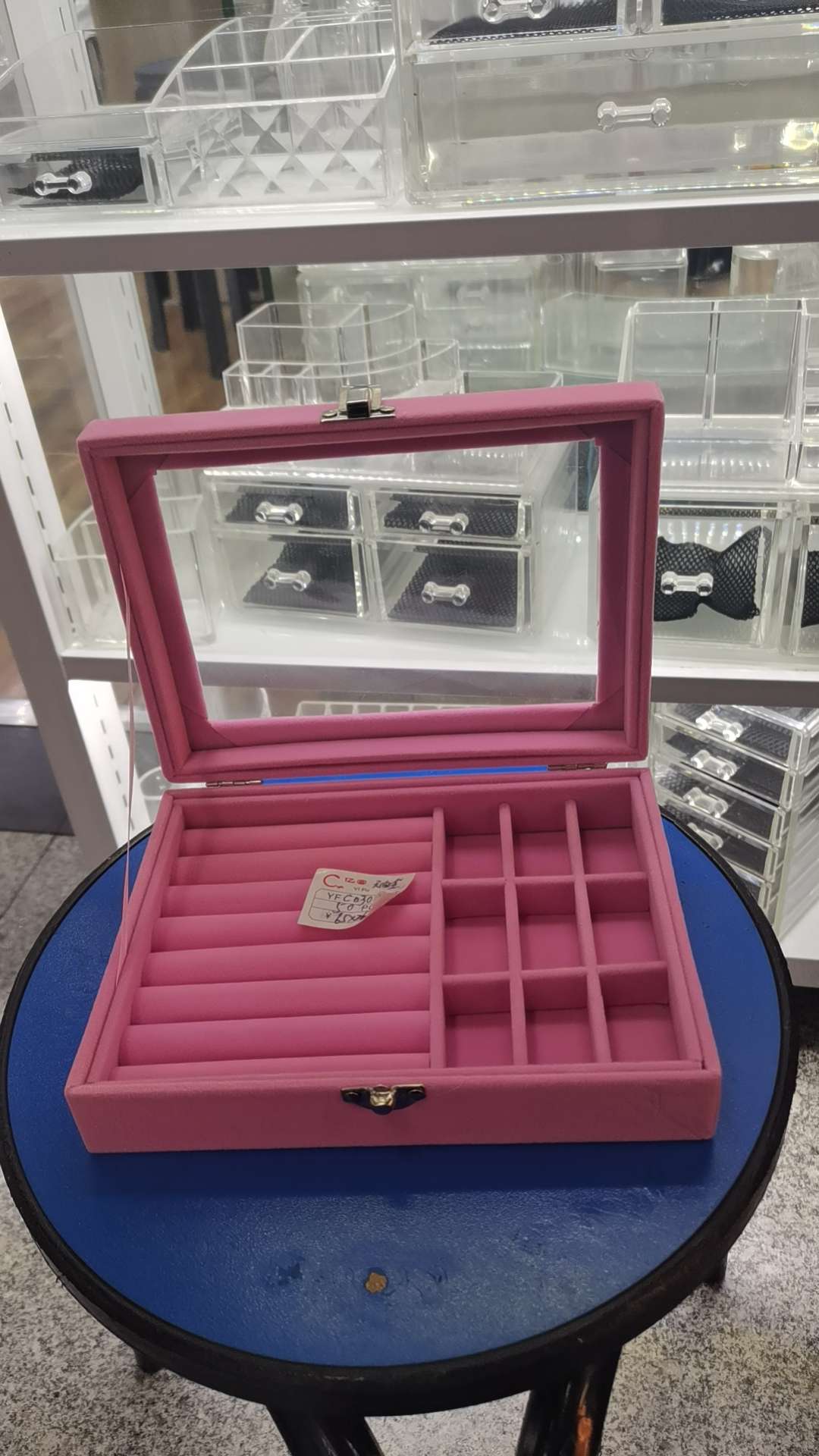 妈咪专用化妆箱包皮具晚宴手提包袋 高级铁质工具化妆盒行李箱手提箱 彩妆包便携大容量收纳产品图