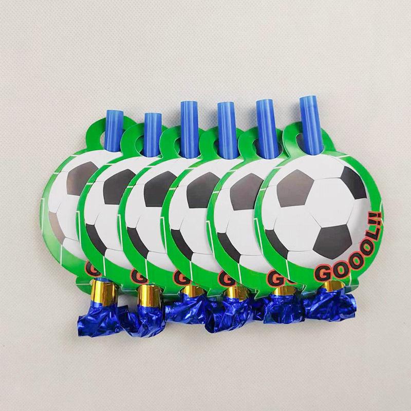 Football Party Paper Cup Paper Pallet Tablecloth Paper Cup Disposable Paper Tableware Boy Carnival Football Party Layout Props details Picture