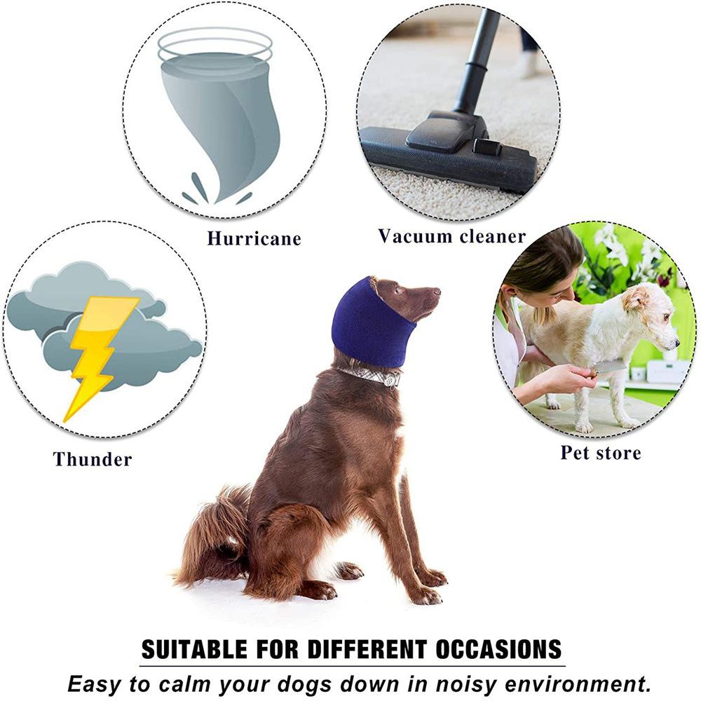 pet thickened earmuffs warm-keeping and cold-proof anti-freezing pet ear hood high elastic noise protection outdoor travel pet earmuffs Specification drawing