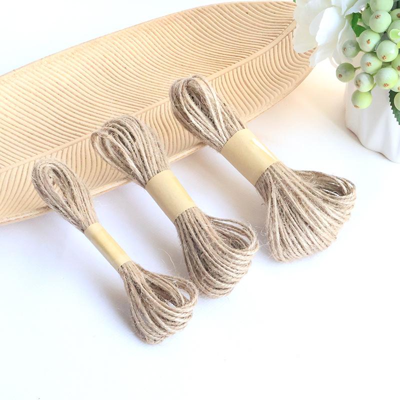 kraft paper jute rope wholesale christmas decoration binding hemp rope handmade fine hemp thread multi-specification diy decorative rope 3mm details Picture