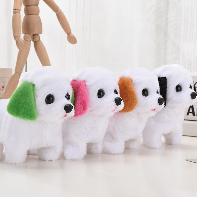 plush electric puppy simulation pet dog walking poodle children amazon cross-border call the toy dog Specification drawing