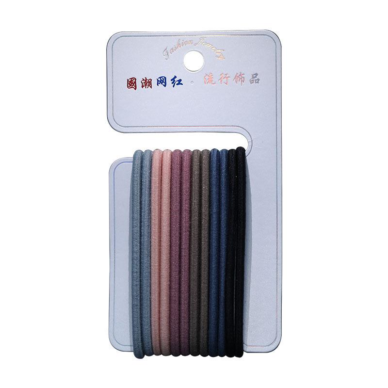 new special paper + pet material color printing white barrettes card wrapping paper hair rope cardboard hair accessories card head Item Picture