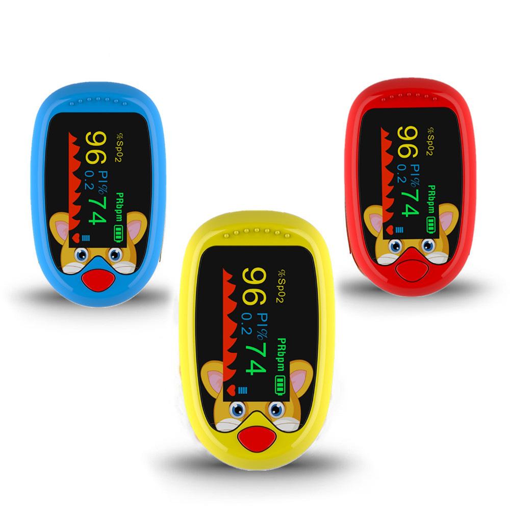 children's blood oxygen machine finger clip oximeter blood oxygen machine tiger style blood oxygen machine blood oxygen heart rate pulse measuring instrument rechargeable blood