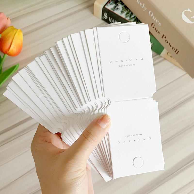 Korean English Barrettes Hair Ring Card Hair Accessories Paper Card Head Accessories Hair Rope Cardboard Jewelry Packaging Cardboard