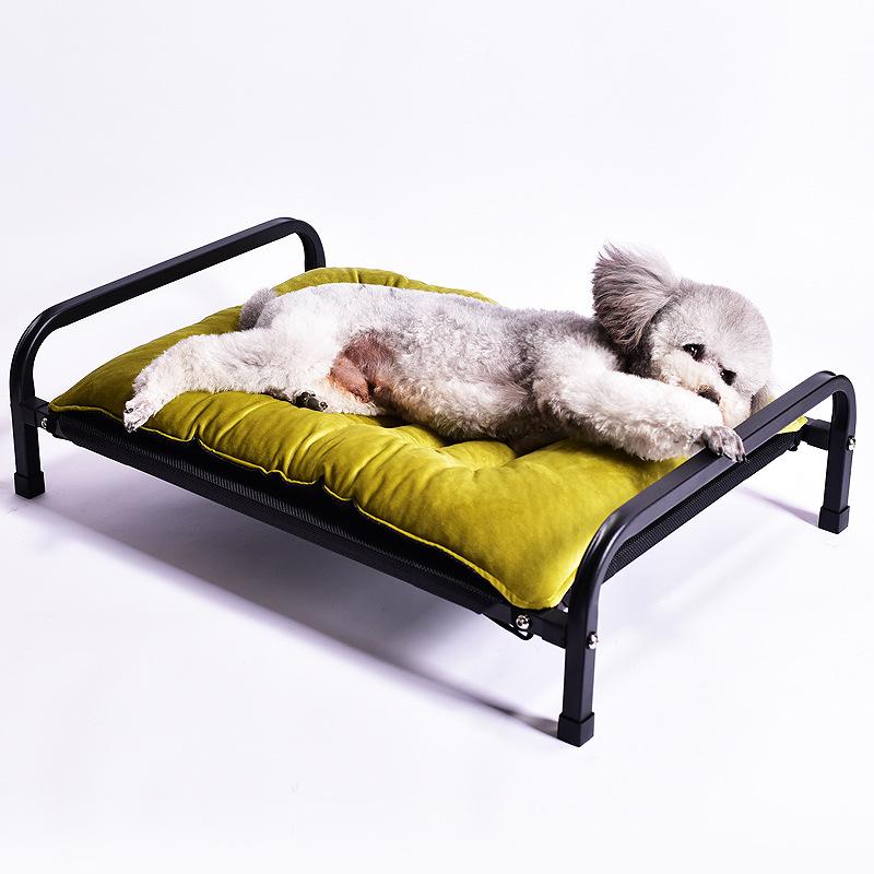 Pet Iron Bed Dog Mesh Bed Four Seasons Pet Supplies Summer Dog Bed Kennel Winter Dog Mat Cotton Cushion Thi Mat