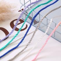 4mm polypropylene fiber three strand rope handmade braided rope diy bow gift packaging portable paper bag decorative rope wire