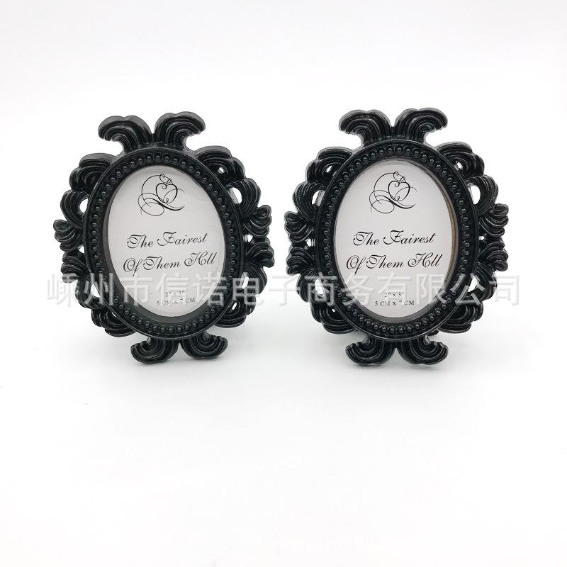 one piece dropshipping gold ellipse baroque picture frame wedding favors gift party decorations resin photo frame Item Picture