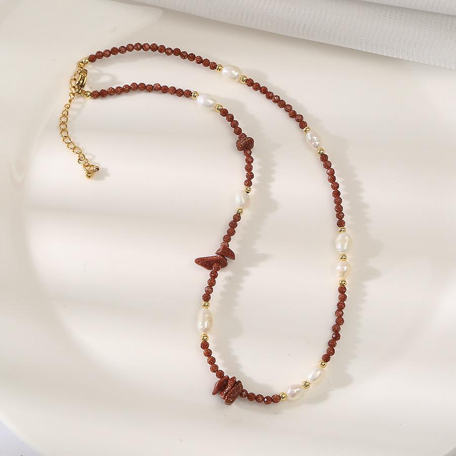 original pallisandro classico natural baroque pearl necklace light luxury ornament minority all-match elegance retro clavicle chain Specification drawing
