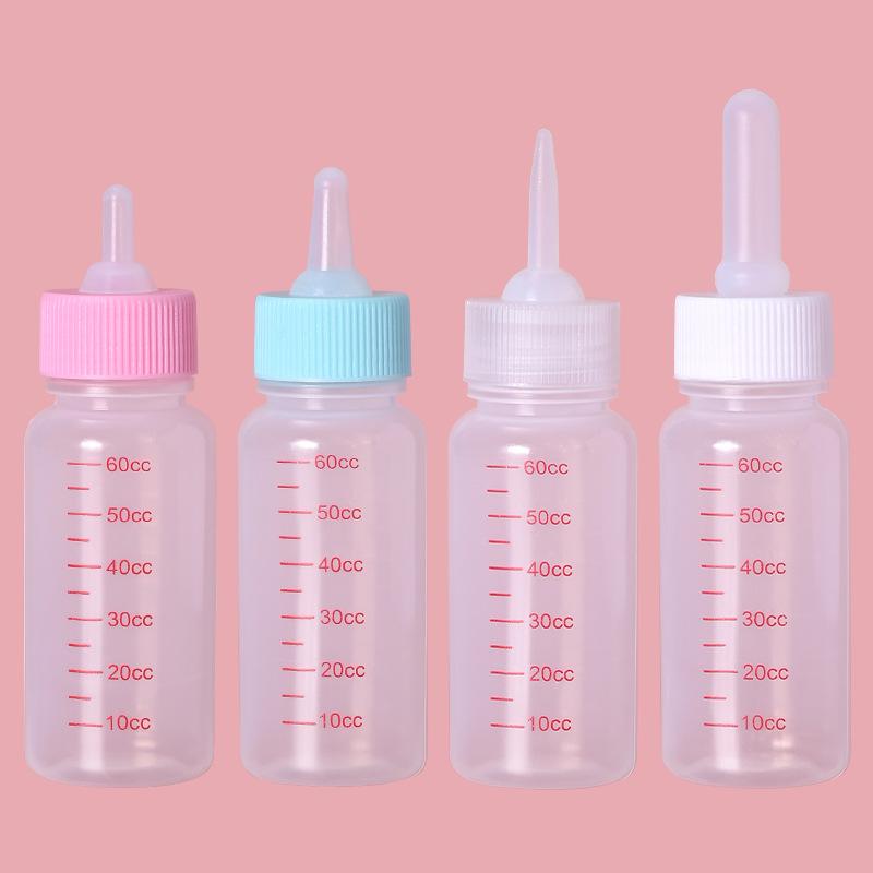 Pet Milk Bottle Factory Wholesale Pet Universal Feeding Bottle Kitten Puppy Silicone Nipple Colorful Milk-in-Water Feeding Magic full figure