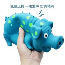 cross-border hot dog toy latex spot pig release pig dog chewing sound toy supplies pet toy