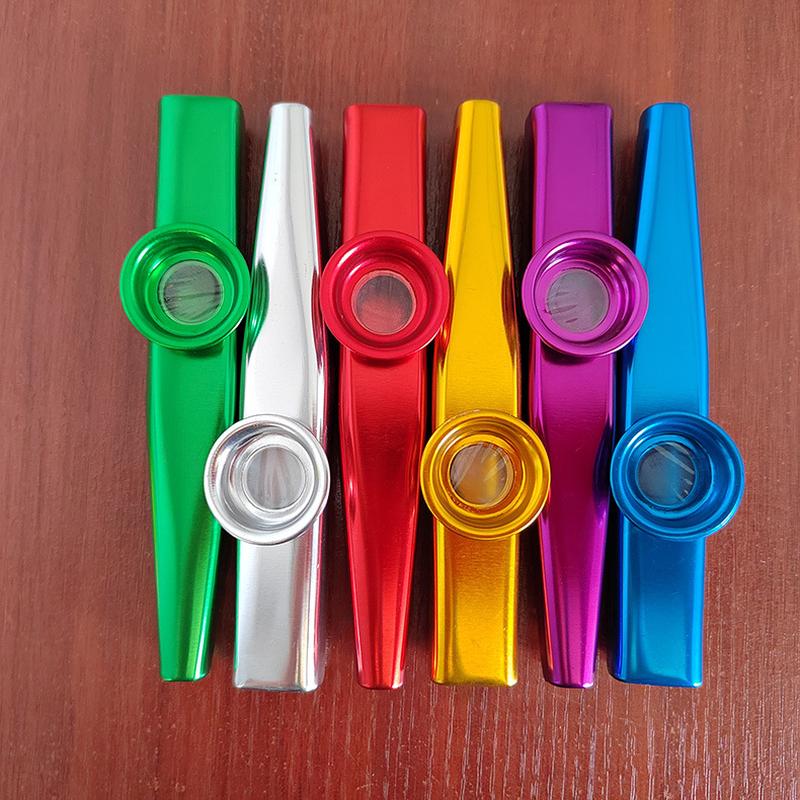 Cultivate Musical Sense Metal Early Eduion Teaching Aids Children's Toys Orff Musical Instrument with Rope Paper Tube Kazoo Kazoo Specification drawing