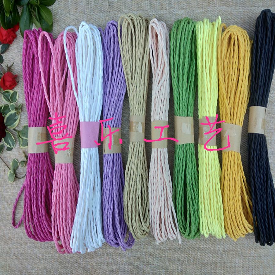 3.5mm Color Thick Paper Rope Toy Rope Bandage Rope DIY Material 10 M details Picture