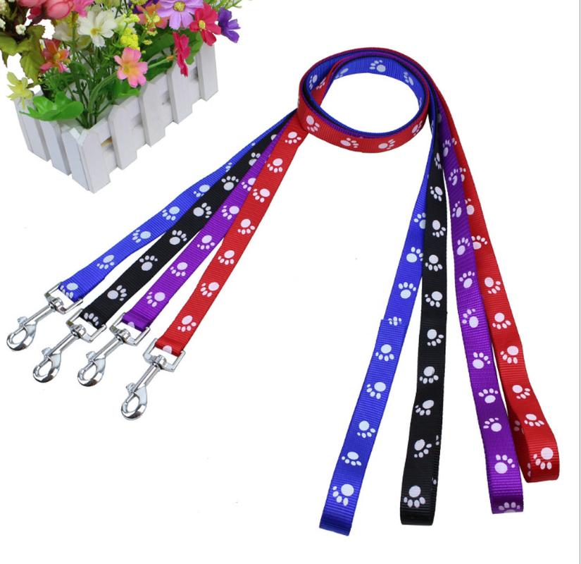 dogs and cats nylon footprints chest back cover hand holding rope pet dog traction chest back nylon footprints pet supplies wholesale Item Picture