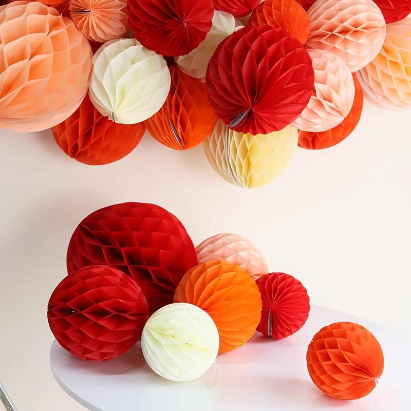 factory wholesale honeycomb ball party wedding room layout paper fan flower honeycomb ball wedding ceremony decoration honeycomb paper lantern