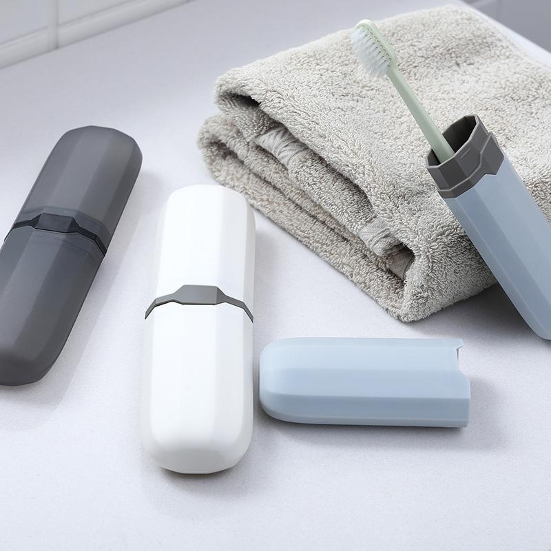 creative furnishings portable toothbrush case travel out toothbrush case cutlery box pencil box toothpaste storage box