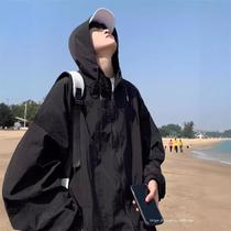yueyun outdoor outdoor jacket coat sun-protective clothing baby boy and girl summer thin hooded hooded jacket high street leisure all-matching