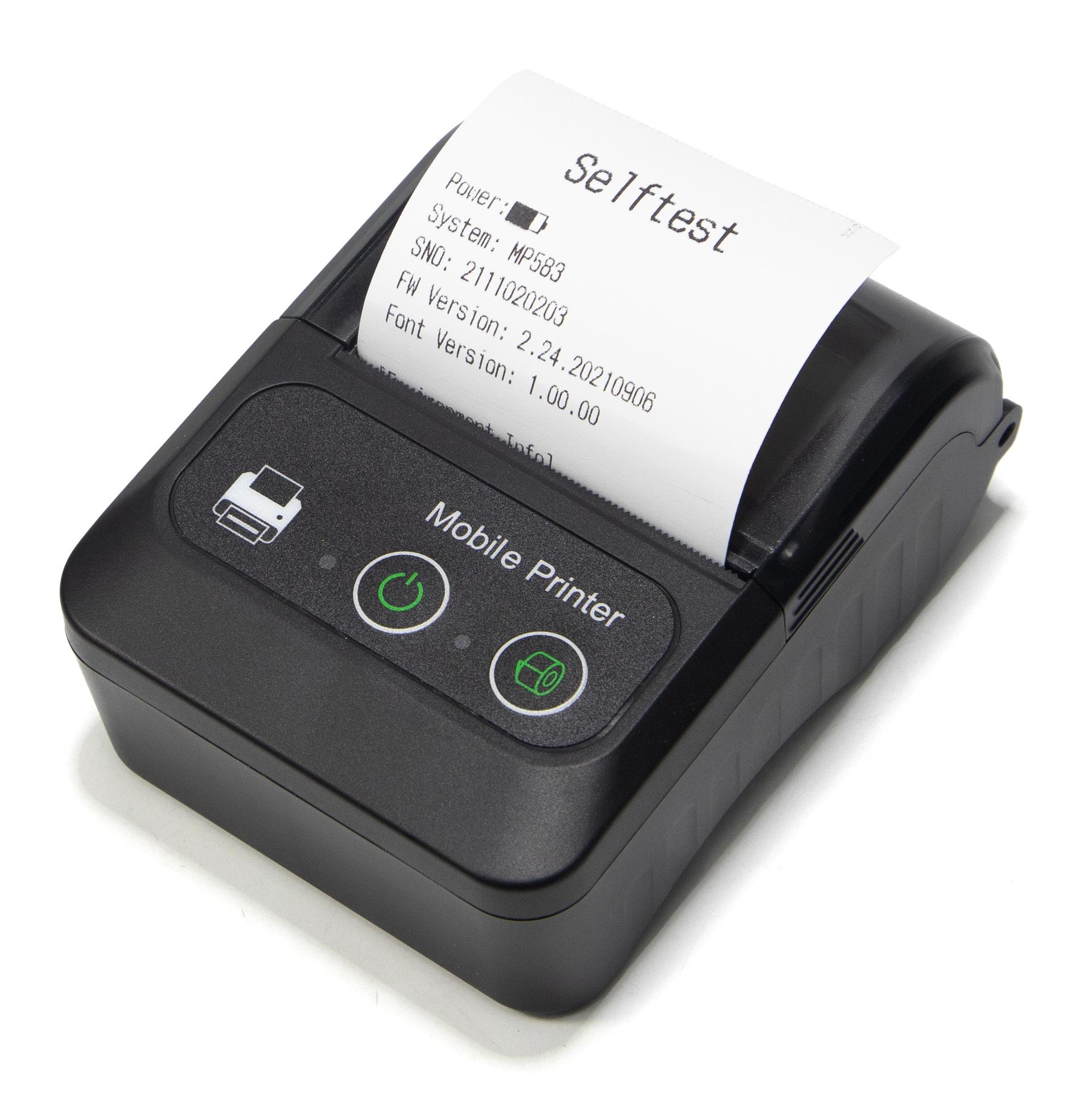 factory direct sales handheld 58mm receipt thermal printer portable miniature cashier bill bluetooth meituan hungry