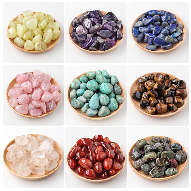 crystal large particle polished rolling stone pink crystal amethyst tigereye aventurine crystal stone fragrant stone decoration