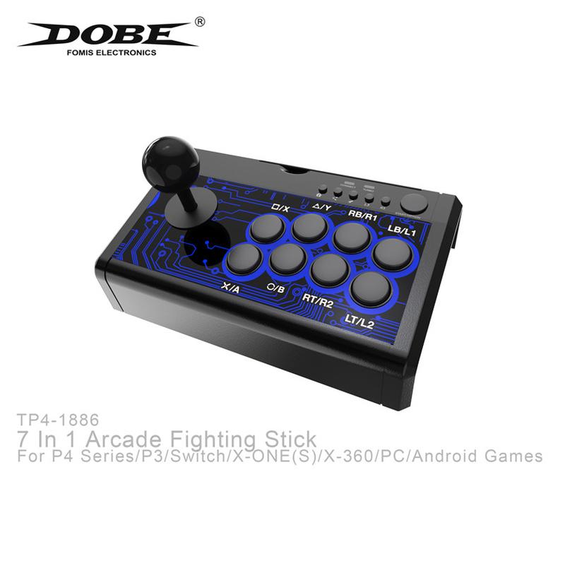 7-in-1 arcade fighting wired rocker support switch/ps4/ps3/xbox/pc/android tp4-1886 Specification drawing
