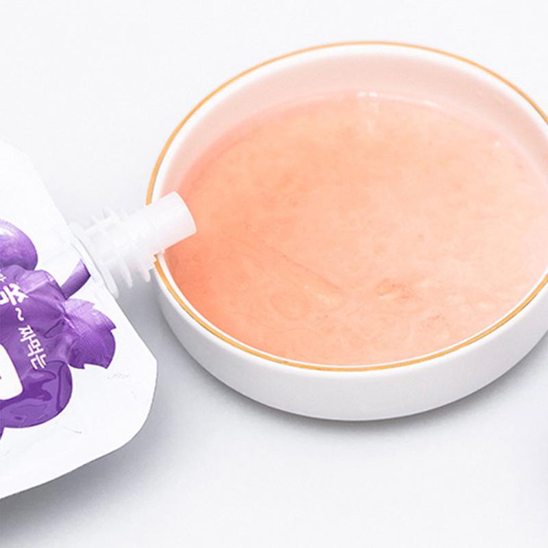 south korea lele pororo suction jelly 120ml quality assurance 1 year peach grape flavor snacks can absorb jelly details Picture