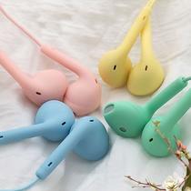 cross-border hot selling drive-by-wire with microphone macarons headset wholesale new fashion earbuds universal earphones for mobile phones u19