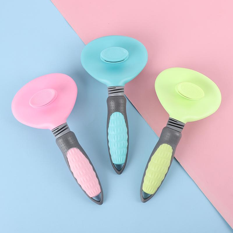 one-click hair removal pet comb pet grooming dog comb self-cleaning needle comb dog hair cleaner pet supplies hair removal comb
