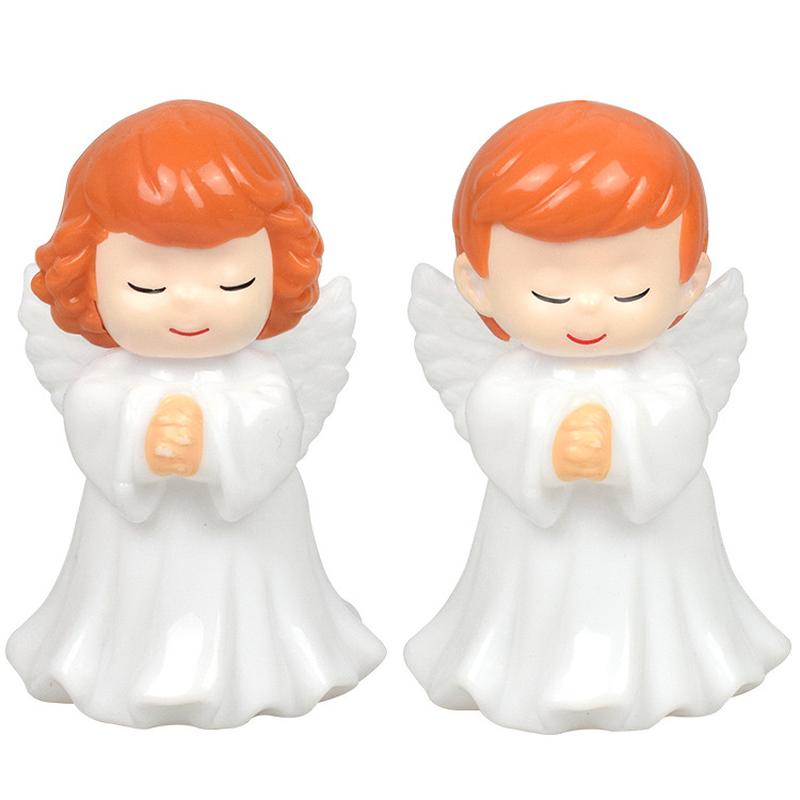 Plastic Angel Birthday Baking Decorative Ornaments Men's and Women's White Clothes Angel Baby Cake Scene Dress up Accessories Item Picture