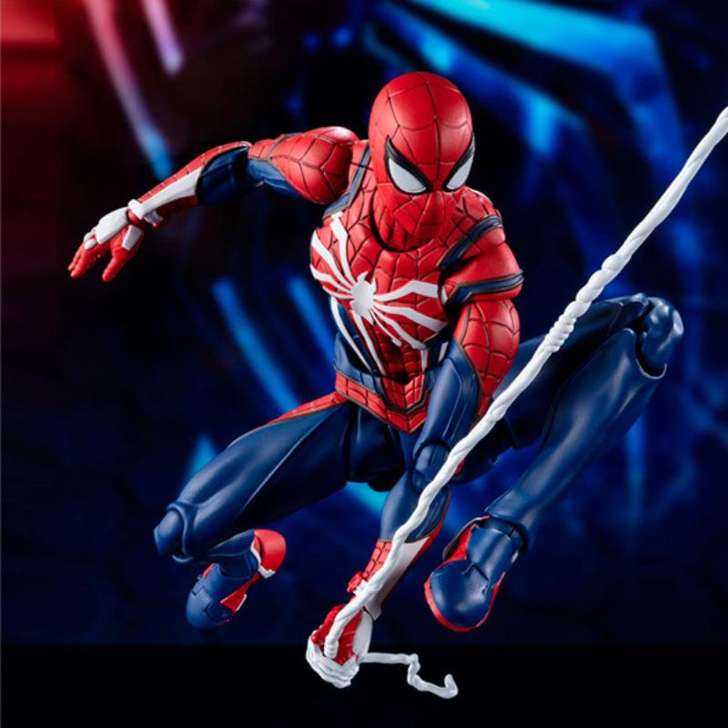 wd spider-man upgrade combat clothes sony ps4 game version movable spider handmade toy decoration model Specification drawing
