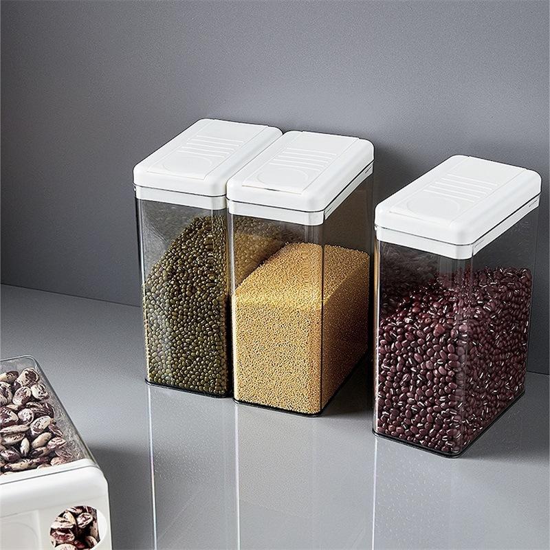 japanese-style plastic transparent sealed moisture-proof insect-proof kitchen miscellaneous grains jar storage tank multi-grain tank snack dried fruit Specification drawing